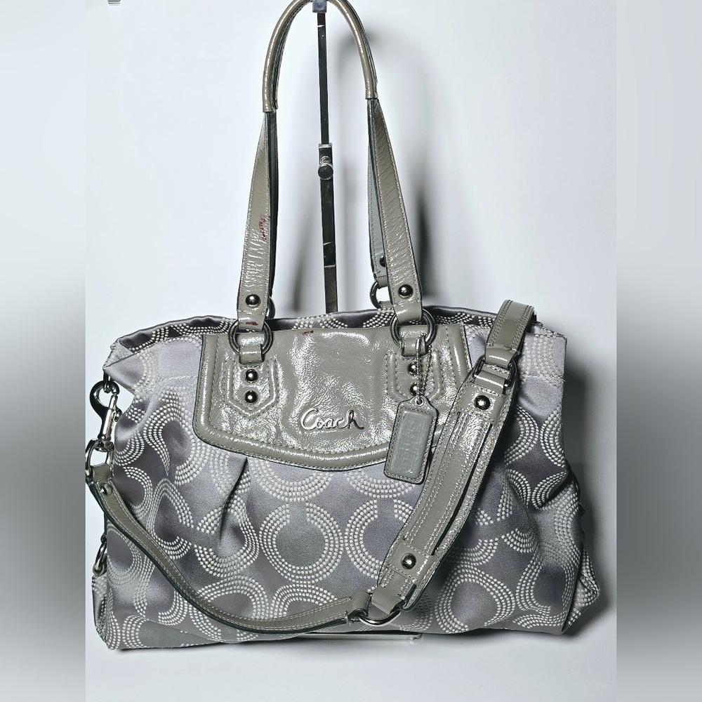 Coach Gray Ashley Convertible Handbag